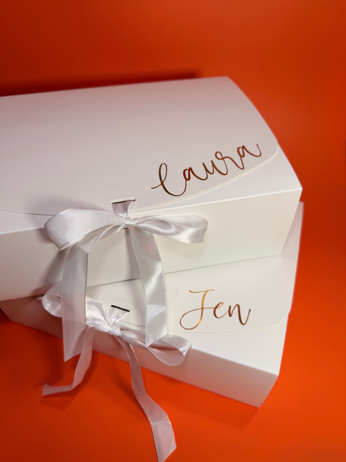 Personalised Wedding Proposal Gift Box: Ribbon Tie Cardboard Box