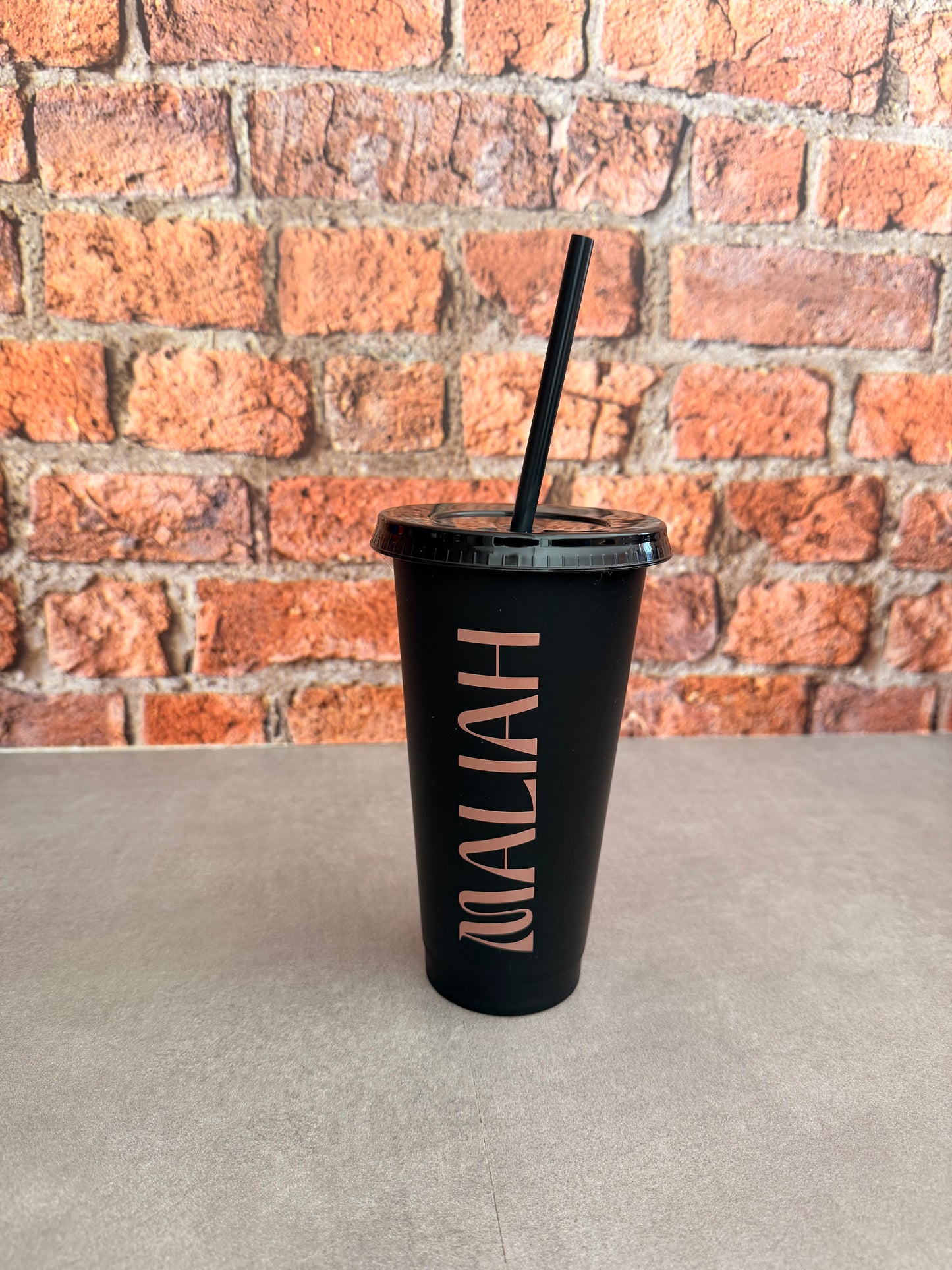 NAME Tumbler - 24oz/710ml Reusable Cup, Tumbler Cup & Straw - Personalised
