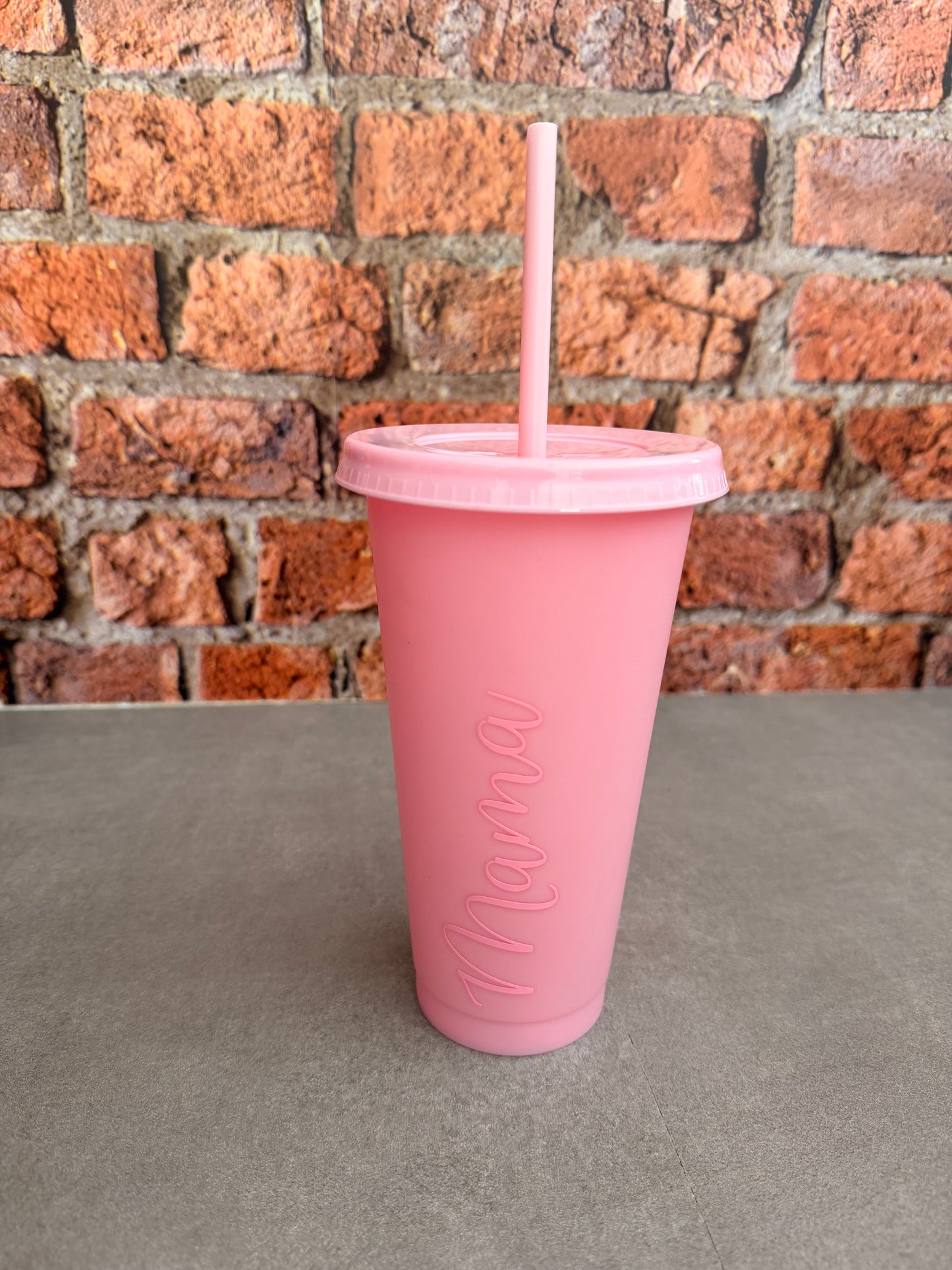NAME Tumbler - 24oz/710ml Reusable Cup, Tumbler Cup & Straw - Personalised