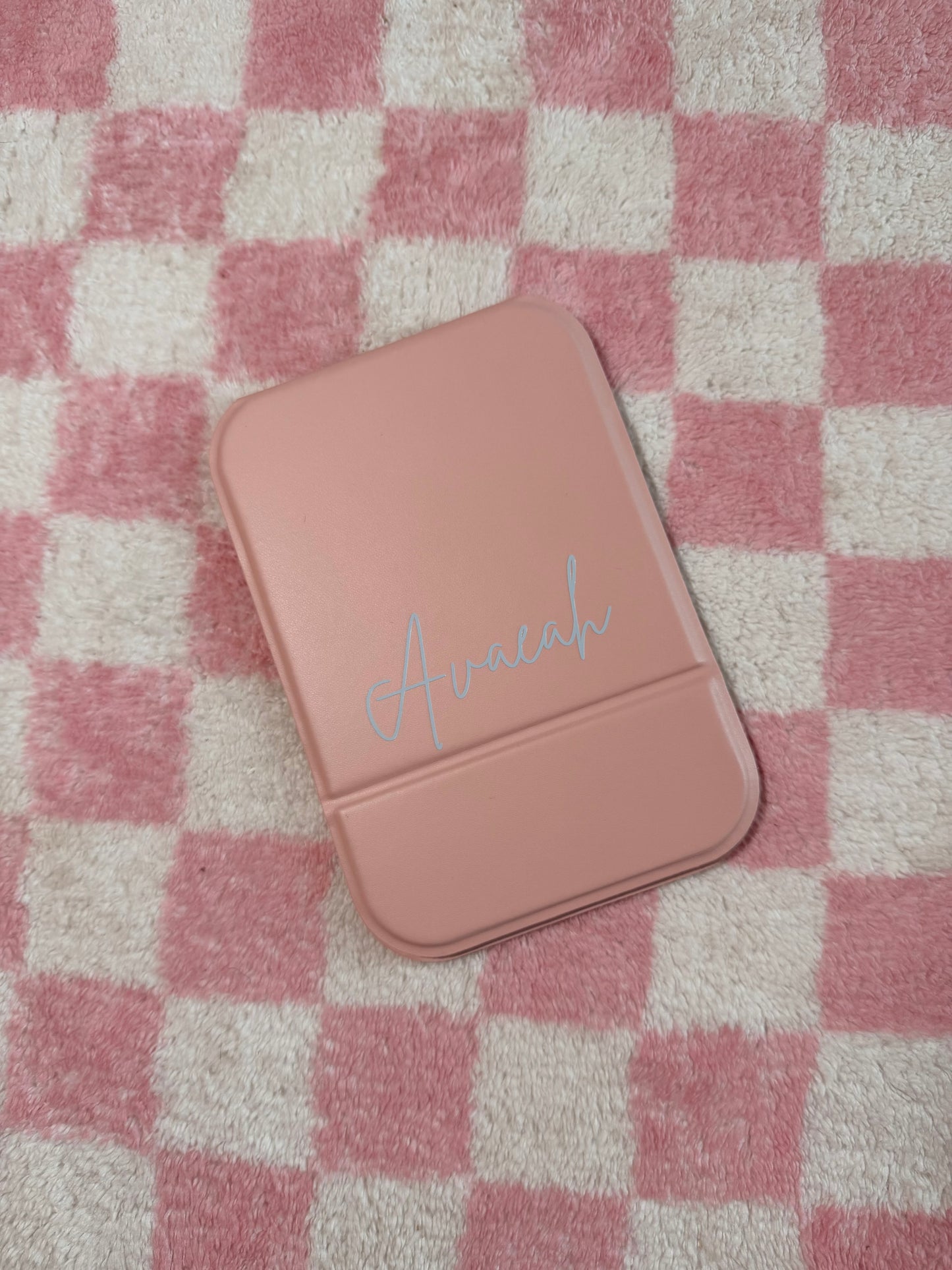 Personalised Makeup Cosmetic Mirror - Folding Portable Travel Compact Mirror