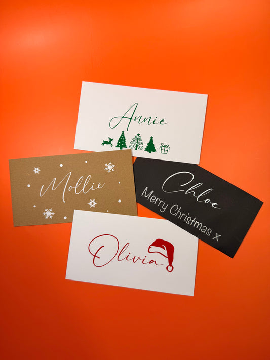 Personalised Christmas Money Wallet Cash Envelope – Available in Black, White & Kraft