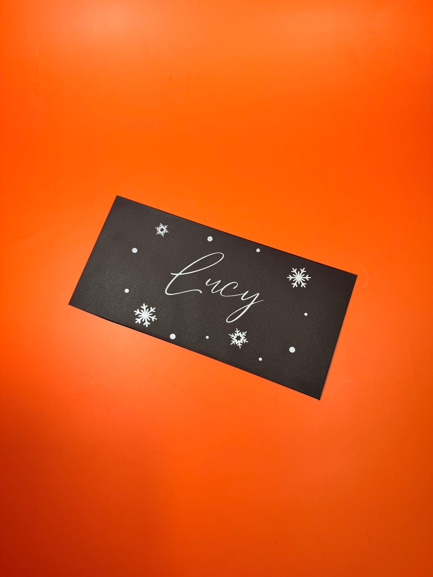 Personalised Christmas Money Wallet Cash Envelope – Available in Black, White & Kraft