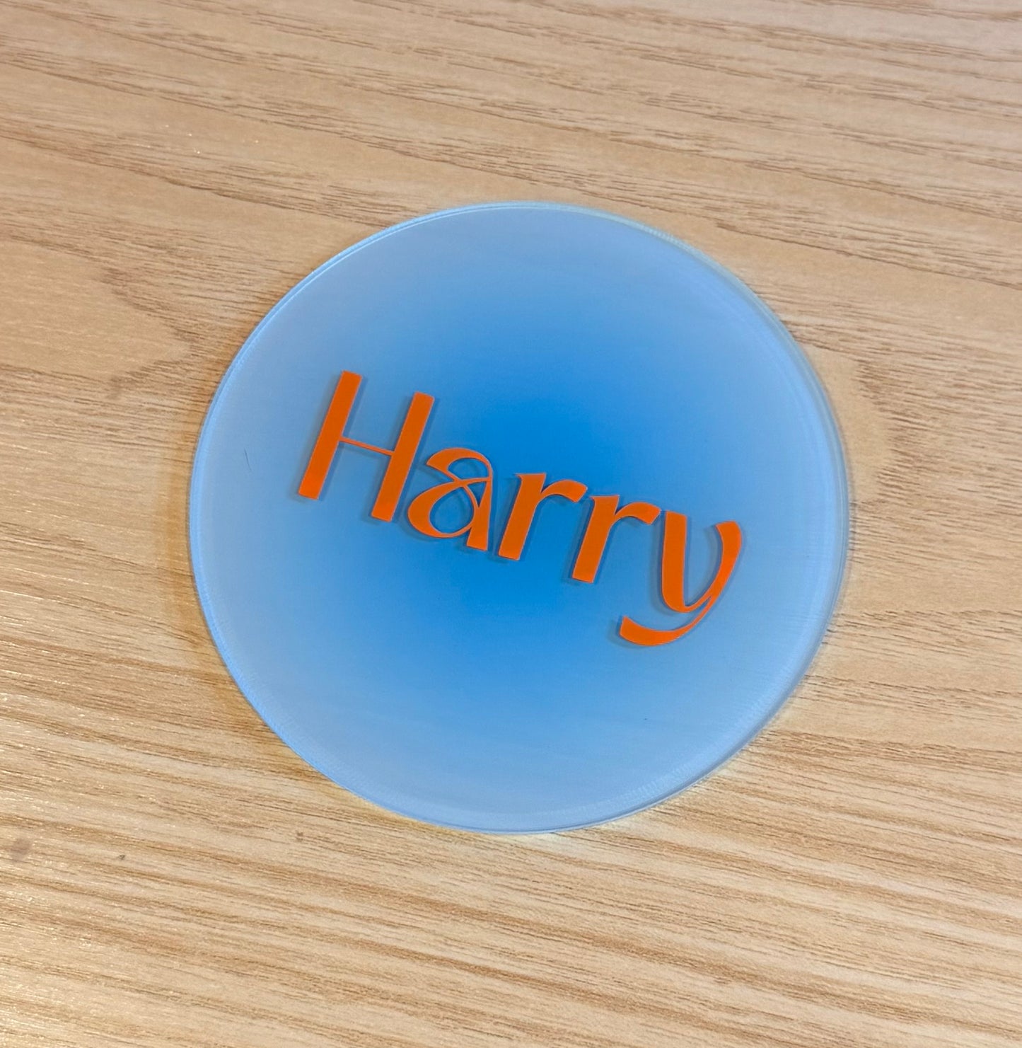 Personalised Colourful Drink Coasters: Place Name Gifts