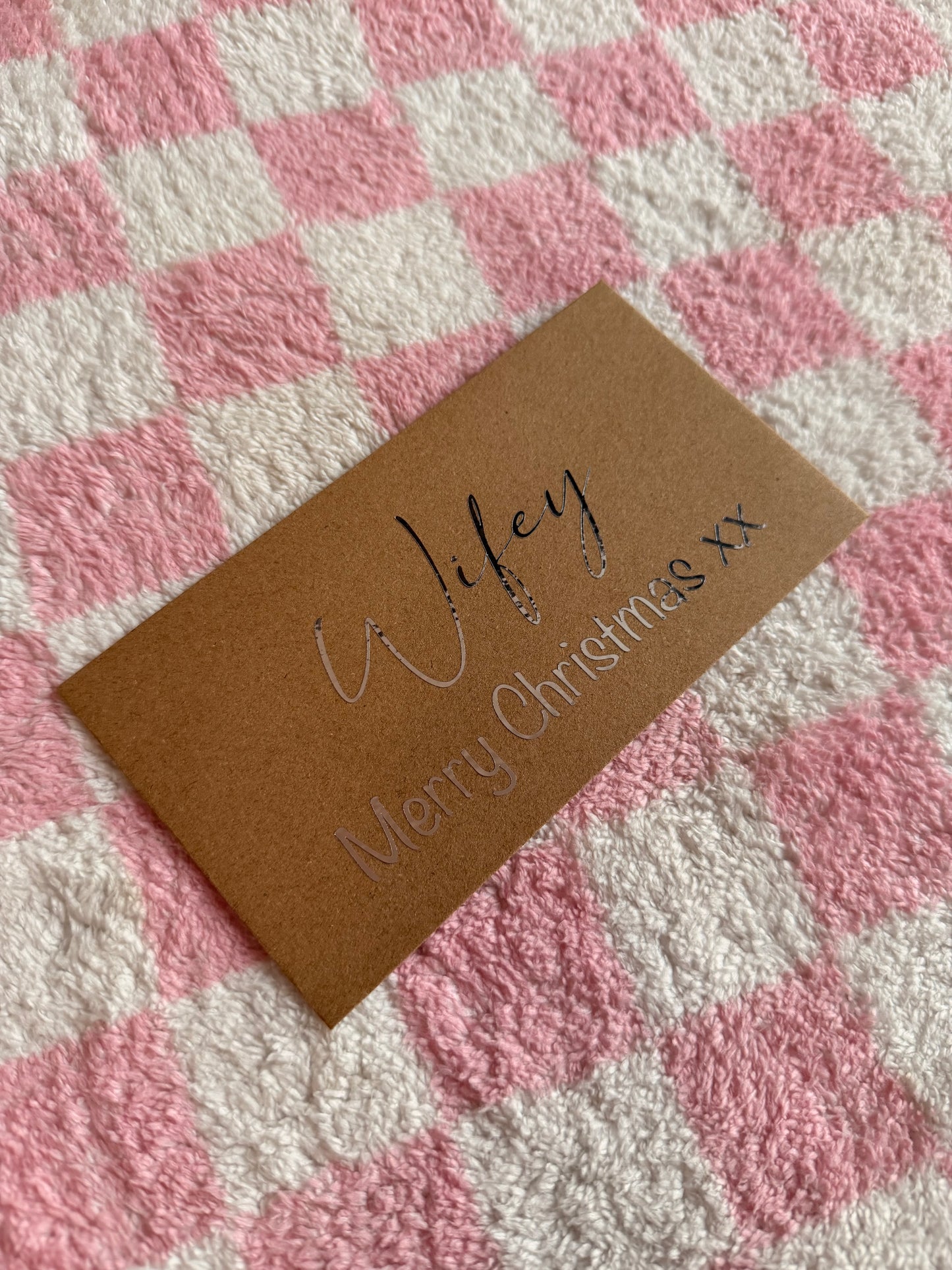Personalised Christmas Money Wallet Cash Envelope – Available in Black, White & Kraft