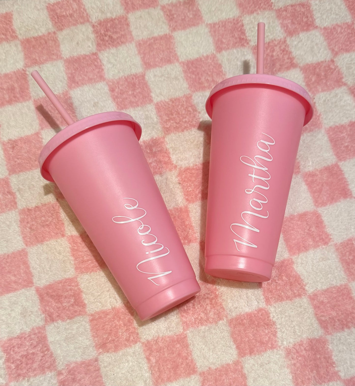 NAME Tumbler - 24oz/710ml Reusable Cup, Tumbler Cup & Straw - Personalised