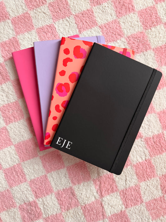 Personalised  Name - A5 Lined Notebook - School, Office, Stationary, Work, Notes, Journal