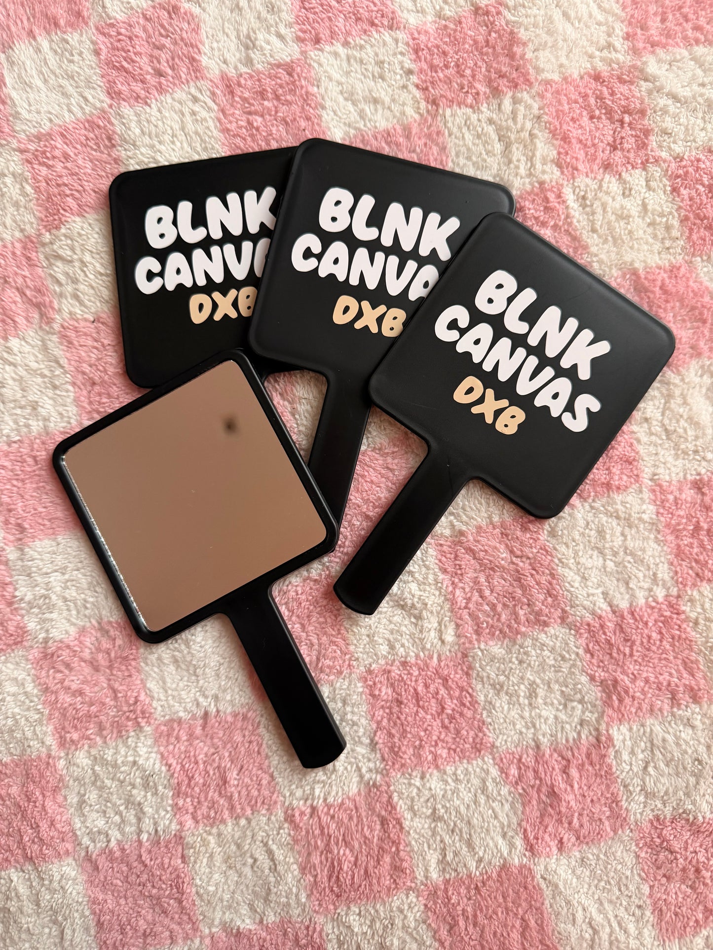 YOUR LOGO - Business Logo  Personalised Custom - Handheld Mirror