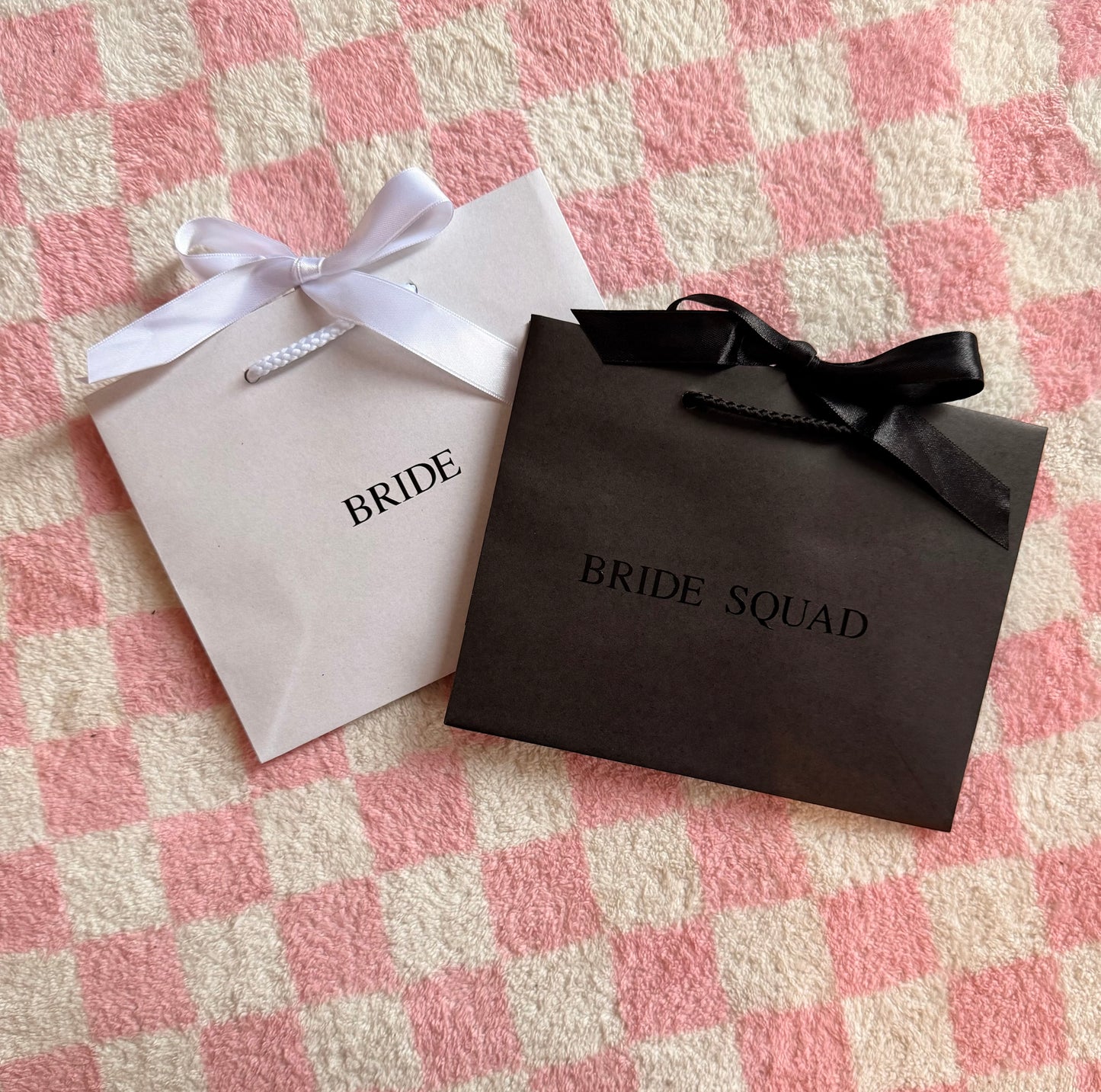 Personalised - Centre CAPITALS - Ribbon Tie Natural Rope Gift Bag