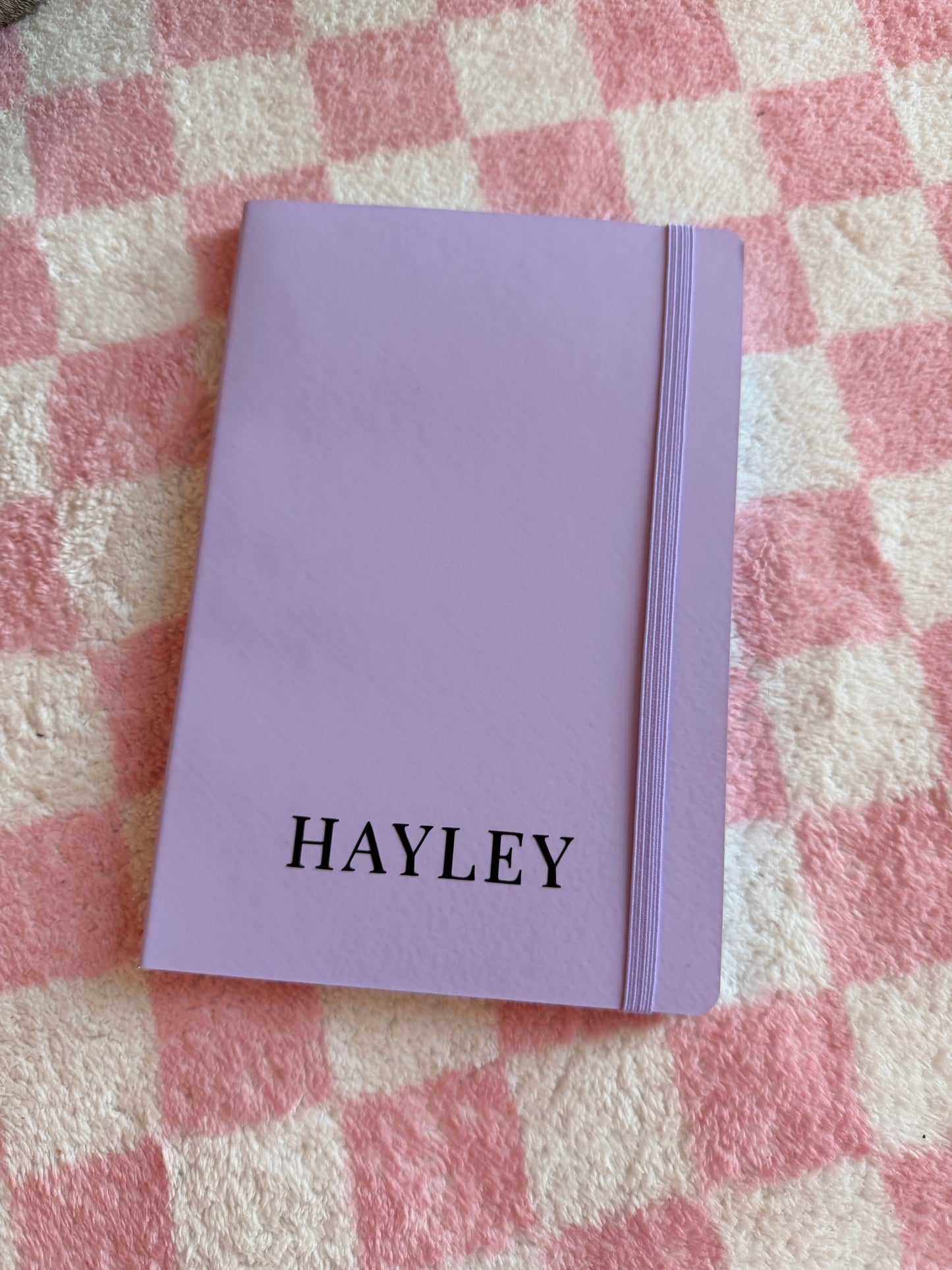 Personalised  Name - A5 Lined Notebook - School, Office, Stationary, Work, Notes, Journal
