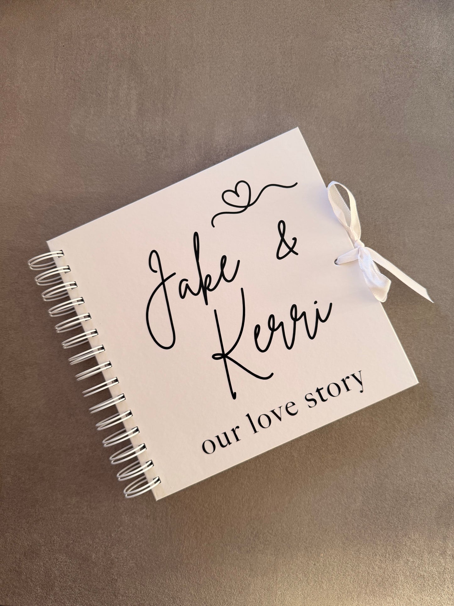 Our Love Story - Personalised - Scrap Book, Photo Album, Keepsake