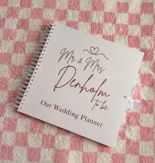 Our Wedding Planner - Personalised - Scrap Book, Photo Album, Keepsake