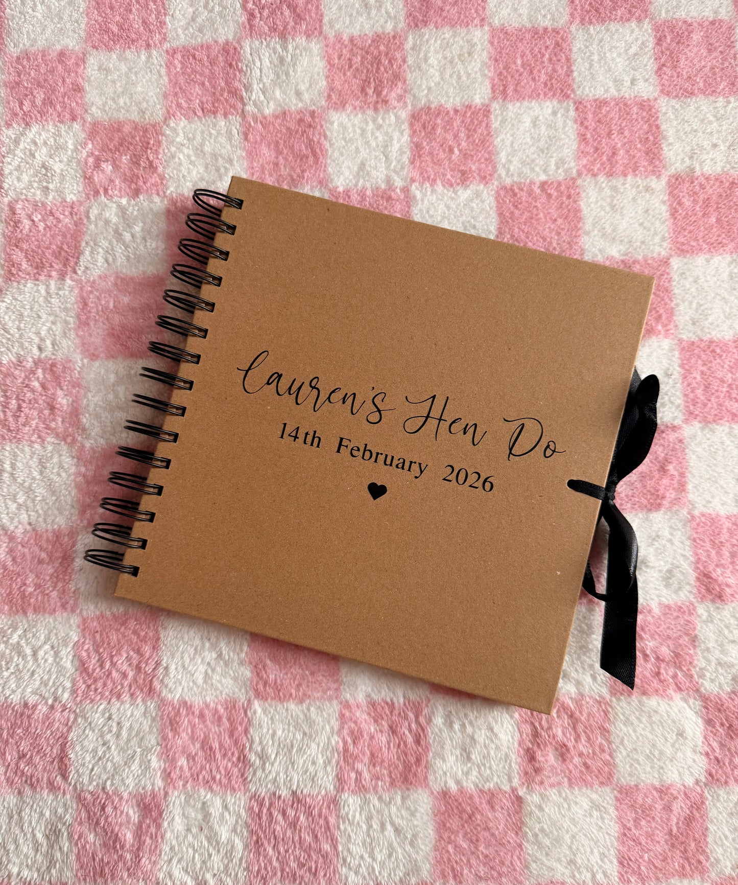 Hen Do - Personalised Name and Date - Scrap Book, Photo Album, Keepsake