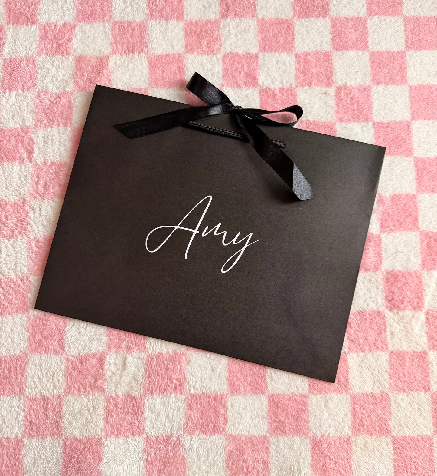 Personalised - Ribbon Tie Natural Rope Gift Bag