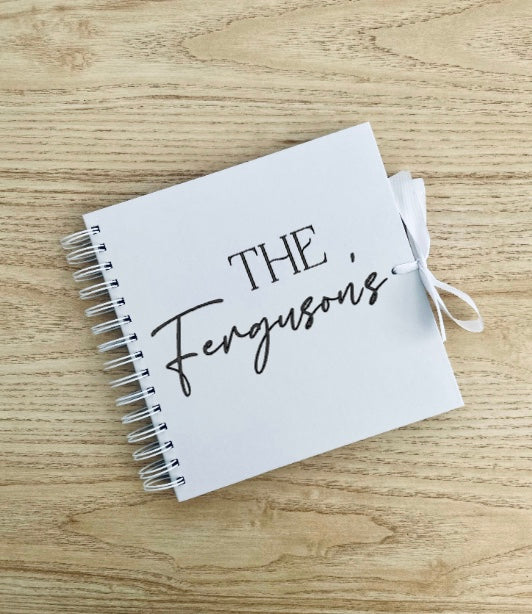 THE Surname - Personalised - Scrap Book, Photo Album, Keepsake