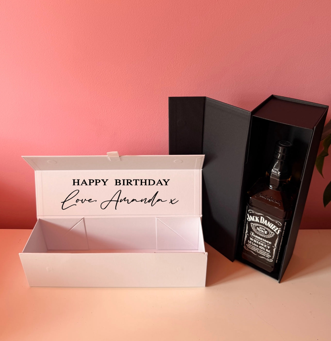 Personalised Birthday Bottle Gift Box: Magnetic - Party, Birthday, Custom Date