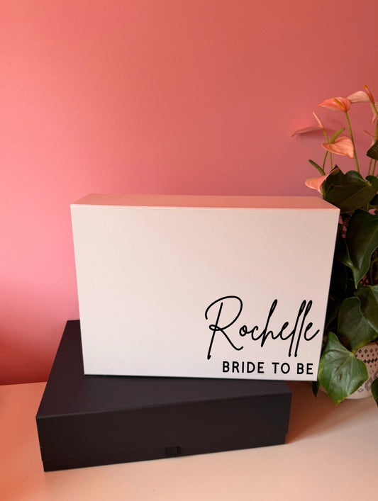 Personalised Wedding Magnetic Gift Box | Bride, Bridesmaid & Hen Do Gift