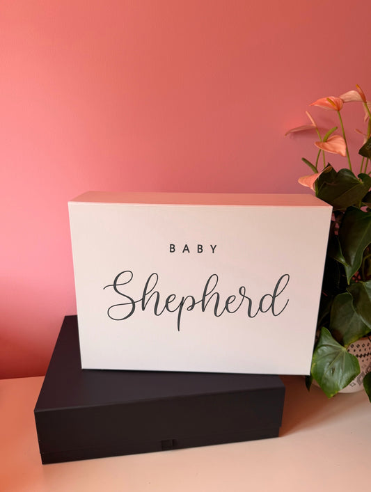 Personalised Baby Magnetic Gift Box | New Baby & Baby Shower Gift
